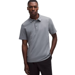 Lululemon Men's‎ Super Soft Polo Slate Green Short Sleeves Size Large